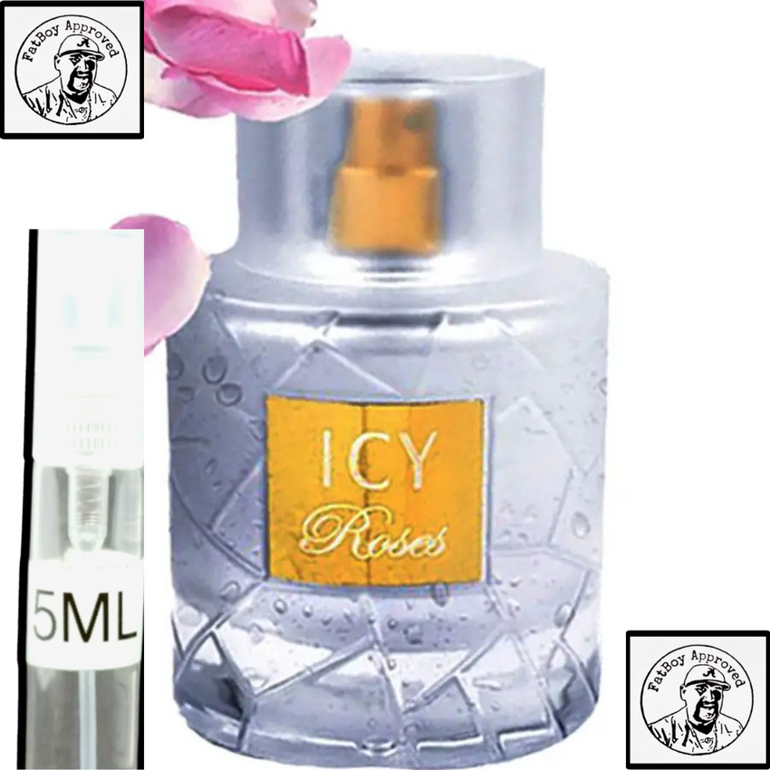 FRAGRANCE WORLD ICY ROSES  (ROSES ON ICE TWIST) 5ML DECANTS