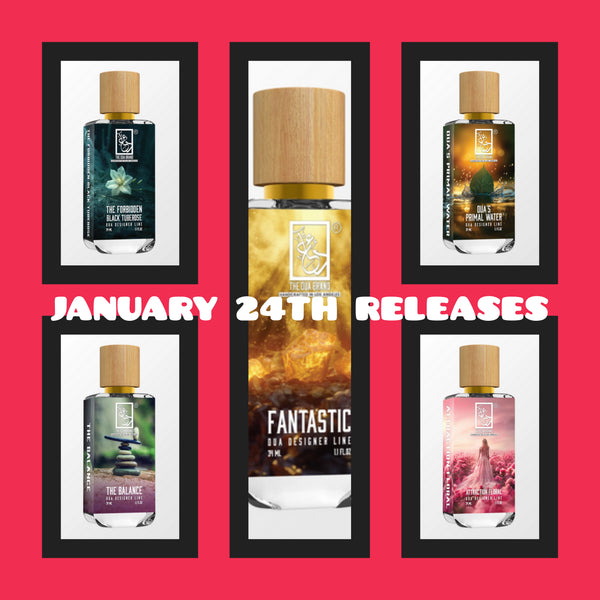 DUA FRAGRANCES JANUARY 24Th RELEASES  3ML SAMPLES