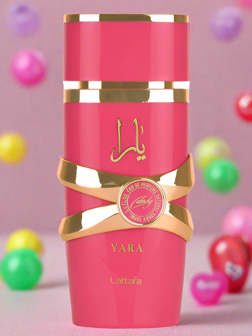 LATTAFA YARA CANDY FOR WOMEN.  5ML DECANTS