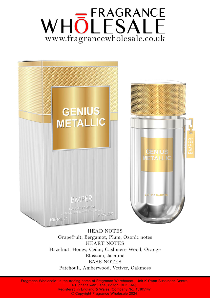 EMPER GENIUS METALLIC (LUCKY TWIST) FOR MAN/WOMAN 5ML DECANTS