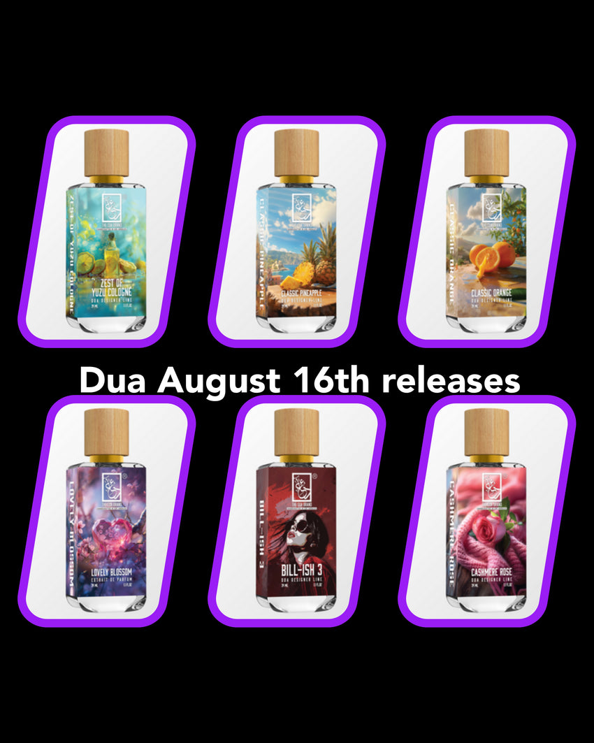 DUA AUGUST 16TH NEW RELEASES 3ML SAMPLES