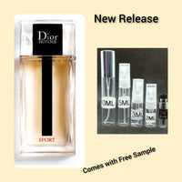 DIOR HOMME SPORT 2021 DECANTS. COMES WITH FREE SAMPLE