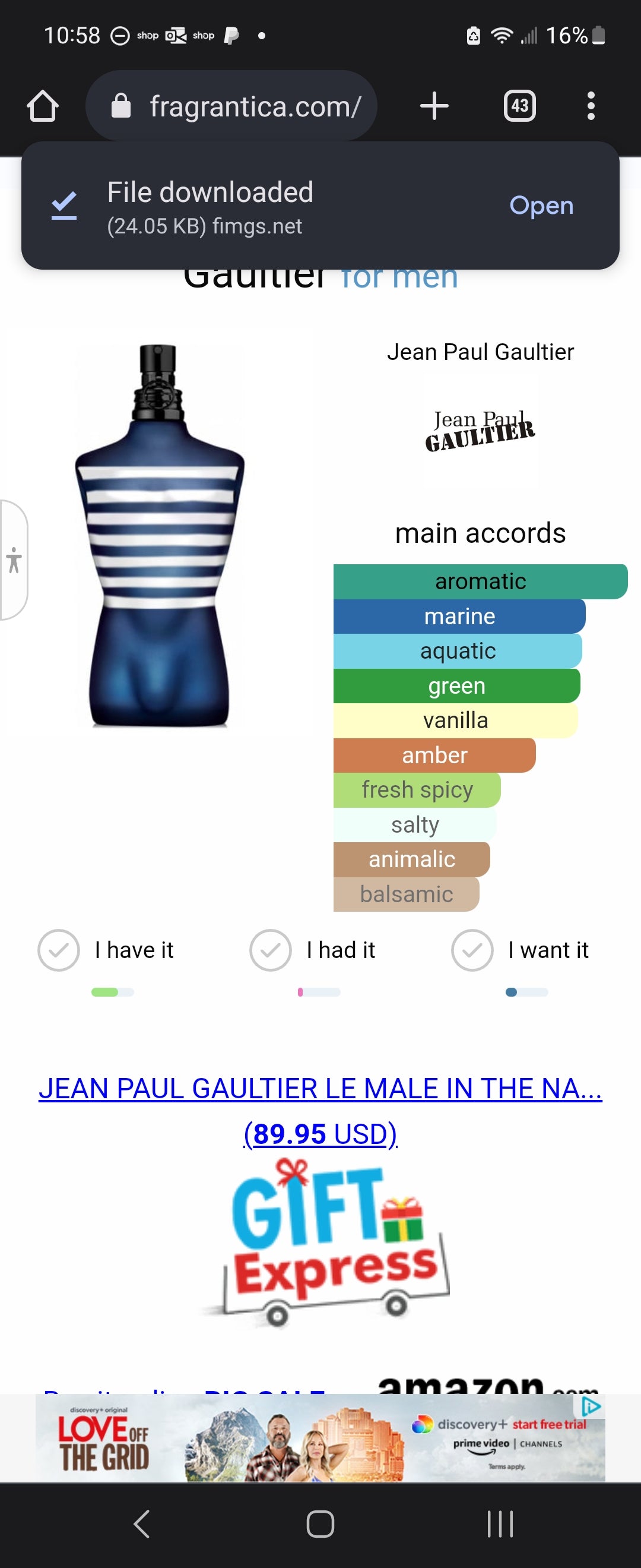 Jpg le male in best sale the navy